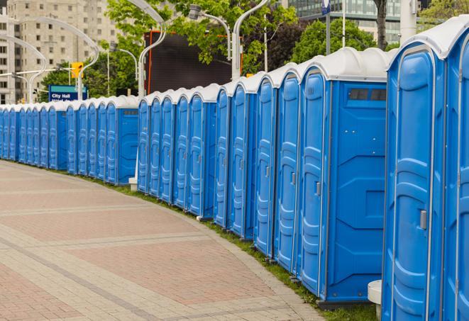 modern and spacious portable restrooms for corporate events and conferences in Aventura